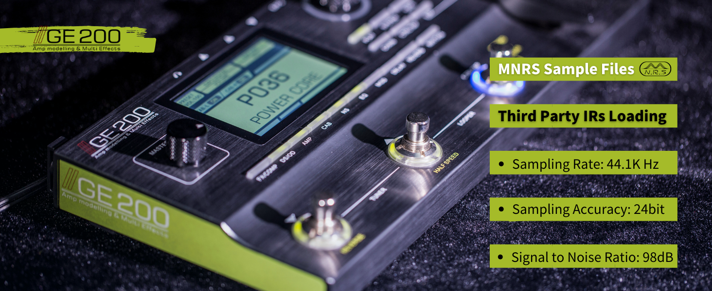 ギター Moore GE200 Amazon.com: MOOER GE200 Guitar Amp Modelling Multi Effects